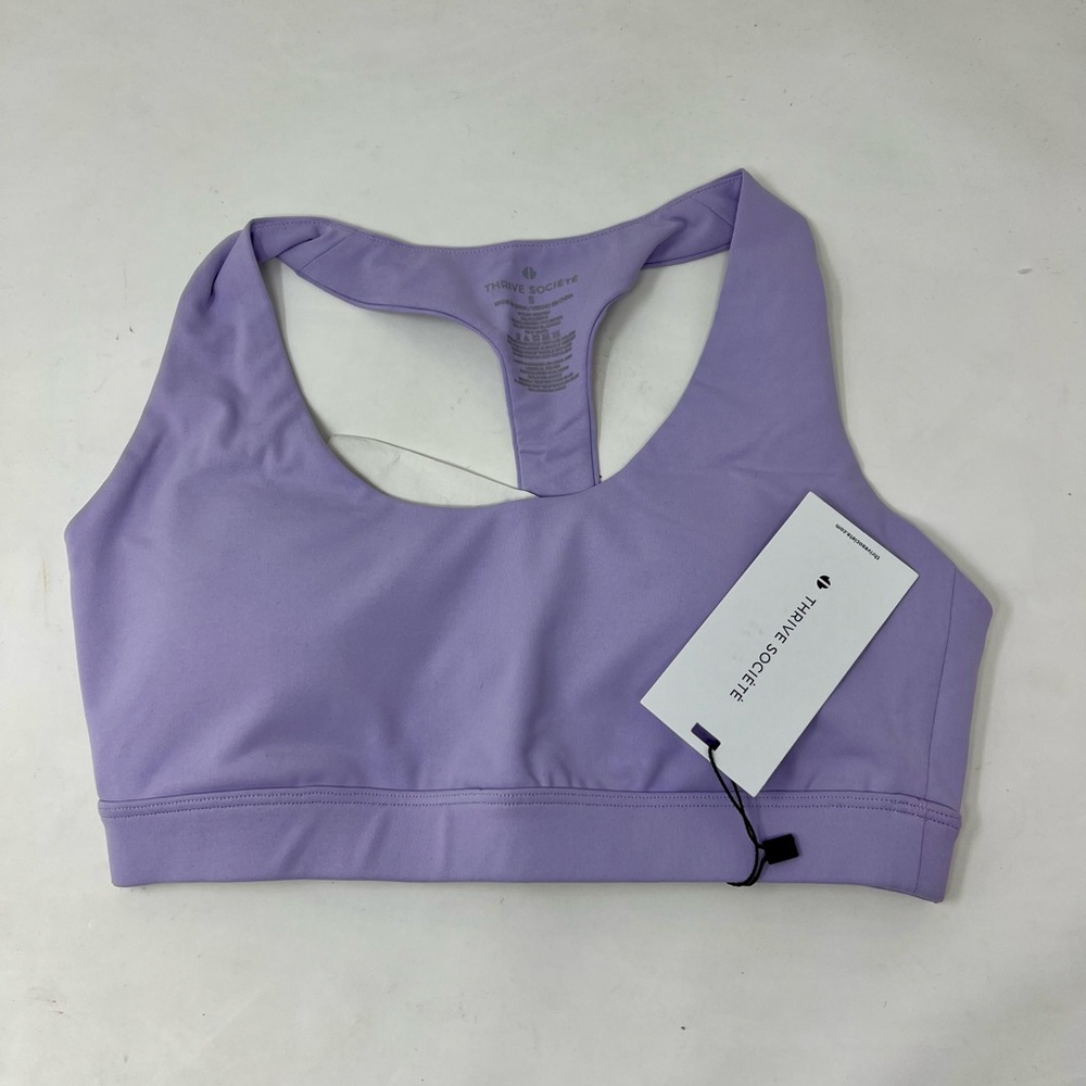 THRIVE SOCIETE WOMENS PURPLE SPORTS BRA